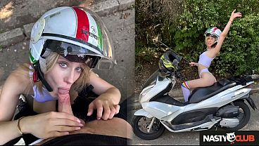 NASTY CLUB - Outdoor sex with Russian Beauty Lilli Bossom