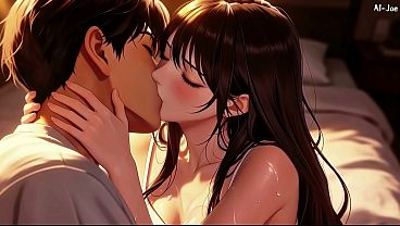 Sexy slim brunette has a dildo and a cock satisfying her sexual needs